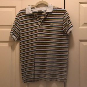 Lacoste Polo Multi-colored Striped (Size 5)